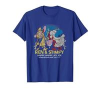 REN and Stimpy Happy Happy Joy Joy Since 1991 Camiseta, Hombre, Azul Real, S