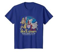 REN and Stimpy Happy Happy Joy Joy Since 1991 Camiseta, Niños, Azul Real, 2 años