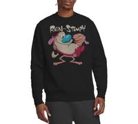 Ren And Stimpy Sudadera Two of A Kind, Color Negro, Talla M, Negro, M