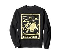 REN and Stimpy The Lovers Tarot Card Design Funny Cartoon Sudadera