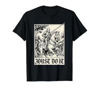 REN Faire Medieval Times Knight Jousting Divertido RPG Gamer Camiseta gráfica económica, Hombre, Negro, M