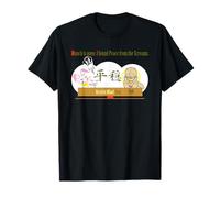 Ren-World 40 Zen Munch-2/5 Munk Animal Japonés Cebolla Conejo Corazón Budismo Calma Autoresolución Cuentas Camiseta