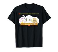 REN-World 40 Zen Munch-2/5 Munk Animal Japonés Cebolla Conejo Corazón Budismo Calma Autoresolución Cuentas Camiseta