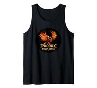 Renacer en fuego como un verdadero atuendo de fénix Camiseta sin Mangas