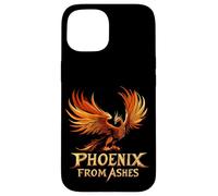 Renacer en fuego como un verdadero atuendo de fénix Carcasa para iPhone 15