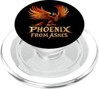 Renacer en fuego como un verdadero atuendo de fénix PopSockets PopGrip para MagSafe