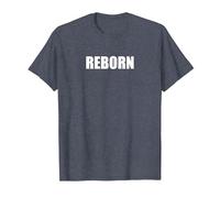 Renacido Camiseta, Hombre, Azul Jaspeado, 6XL