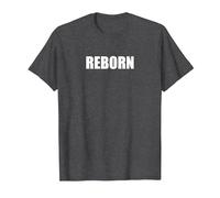 Renacido Camiseta, Hombre, Jaspeado Oscuro, 5XL