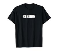 Renacido Camiseta, Hombre, Negro, XL