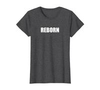 Renacido Camiseta, Mujer, Jaspeado Oscuro, 3XL