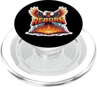 Renacido Phoenix surgiendo de las cenizas superando tiempos difíciles PopSockets PopGrip para MagSafe