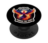 Renacimiento En Progreso Perdón Las Cenizas Phoenix Rising Reborn PopSockets PopGrip Adhesivo