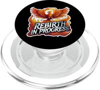 Renacimiento En Progreso Phoenix Rising From Ashes Regresa Limpio PopSockets PopGrip para MagSafe