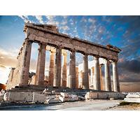 Renaiss 1.5x1.2m Fondo de fotografía de Pilar de mármol de Grecia Acrópolis Ruina Antigua Telón de Fondo Templo del Partenón Telón de Fondo de Viaje Retratos de bebés y Adultos Accesorios de Estudio