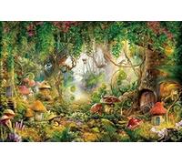 Renaiss 1.5x1m Fondo de Bosque del país de Las Maravillas Fondo de fotografía de árboles de Setas de Cuento de Hadas decoración de Fiesta de cumpleaños para niños Accesorios de fotografía de Vinilo