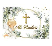 Renaiss 1.5x1m Mi Bautismo telón de Fondo Primera Comunión fotografía Fondo niño niña Baby Shower recién Nacido Fiesta de cumpleaños decoración Vinilo Foto Estudio Accesorios