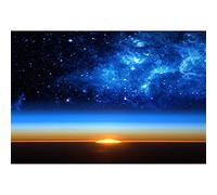 Renaiss 1.8x1.2m Espacio Galaxy Fotografía Fondo Universo Cielo Estrellado Horizonte Fondo fotográfico Niño 1er cumpleaños Decoraciones para Fiesta Retrato de niño Photo Booth Props Papel Tapiz