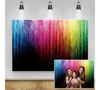 Renaiss 1.8x1.2m Fondo de fotografía de Vinilo Fondo Colorido Boda Cumpleaños Música Danza Discoteca Decoración de Fiesta Banner Niños Adultos Retrato Foto Estudio Accesorios