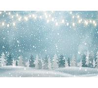 Renaiss 1.8x1.2m Fondo de país de las maravillas de invierno Navidad Copo de nieve Bokeh brillante Fondo de fotografía Niños Baby Shower Decoración de fiesta Papel pintado de vinilo Atrezzo para fotos