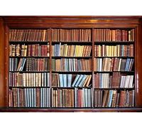 Renaiss 2.2x1.5m Fondo de estantería de Biblioteca Retro para fotografía Pila de Libros Vintage Fondo de Libros clásicos Estudiante Chico Adulto Retrato Disparo Photo Studio Props