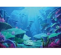 Renaiss 2.5x1.8m Fondo de fotografía de Sirenita océano Sirena Princesa fotografía telón de Fondo Submarino Baby Shower niña Chico decoración de Fiesta de cumpleaños Accesorios de Estudio fotográfico