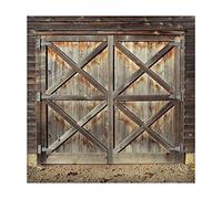 Renaiss 2.5x2.5m Antiguo Puerta de Granero Telón de Fondo Retro Antiguo Marrón Nostalgia Rural Tablón de Madera Fondo Fotografico Niños Adultos Retrato Atrezzo Fotográfico Vinilo