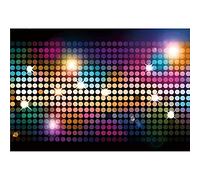 Renaiss 2.7x1.8m Disco Tema Fiesta telón de Fondo Club Nocturno Colorido Brillante neón fotografía Fondo Volver a los años 80 música Baile Fiesta decoración Banner Vinilo Foto Estudio Props