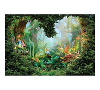 Renaiss 3x2.5m Fantasía Bosque Telón de Fondo País de Las Maravillas Selva Árboles Setas Plantas Coloridas Fotografía Fondo Niños Fiesta de cumpleaños Decoración Baby Shower Vinilo Foto Props