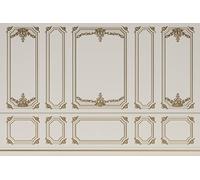 Renaiss 3x2.5m Fondo de fotografía de Vinilo Marco Europeo Fondo de Pared Retro Castillo Vintage Fondo de Pared Interior Niños Adultos Retrato Disparos Papel Tapiz Photo Booth Studio Props