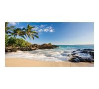 Renaiss 4.5x2.5m Verano Océano Playa Telones de Fondo Hawaii Sea Island Palmeras Fotografía Fondo Tropical Viajes Vacaciones Luna de Miel Gran Vinilo Photo Booth Shooting Studio Props