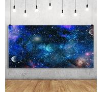Renaiss 6x3m Galaxia Cielo Estrellado Telón de Foro Nebulosa Universo Espumoso Estrellas Fondo de fotografía Chicos Niños Decoraciones para Fiestas de cumpleaños Atrezzo de Estudio