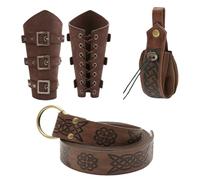Renaissance Accessories, Vintage Medieval Leather Belt Pouch, Waist Bag For Cosplay, Festival, Themed Events, Costume Parties, Renaissance Fair, Historical Outfit Gear, 6.3x1.57 In