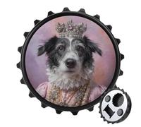 Renaissance Queen - Abridor de botellas redondo con imanes para nevera, cerveza, cerveza, abridor magnético para nevera, cocina, oficina