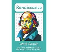 Renaissance Word Search Puzzle Book: Word Searches with Easy to Read Print about Renaissance | 6x9 inches, 110 pages | 50+ Puzzles