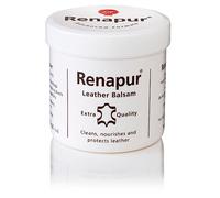 Renapur Bálsamo para Cuero Natural 200 ml con Esponja Acondicionador Restaurador y Protector para Zapatos Bolsos Muebles Sofás Asientos de Coche y Guarnicionería - La presentación puede variar