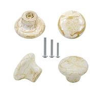 RenashedCeramica pomos puerta manija gabinete cajón acabado mármol tirador para armarios, armario, cajón, tocador, cómoda