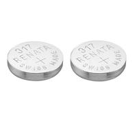 Renata 2 x 317 reloj batería Suizo hizo plata óxido 1,5 v (SR516SW