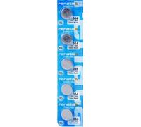 Renata 344 Button Cell watch battery, 5 Pack by Renata