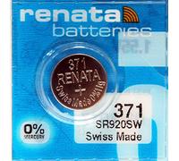 Renata 371 SR920SW: Pila 1.55V de óxido de Plata para Relojes