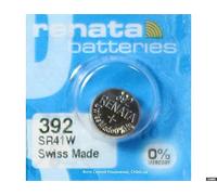 Renata - Batería 392 SR41W, color plateado, 1,55 V, fabricada en Suiza