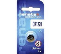 Renata - Batería de litio CR1220, 3 V, 40 mAh.