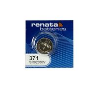 Renata Batería de Reloj 371 o SR920SW Swissness, 1,5 V, 1 x 371 o SR 920 SW Plata