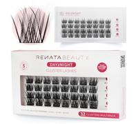 Renata Beauty Pestañas Day2Night - Multipack 32 piezas con Longitudes Mixtas (10mm, 12mm, 14mm), Rizo C, Larga Duración, Fácil Aplicación, Look Natural a Glamuroso, Comodidad Todo el Día