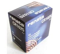 Renata CR1025 30mAh 3V batería - 10 Pieces