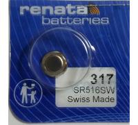 Renata, Hecho En Suiza Reloj Pila, Tamaño 5.8 x 1.6mm, renata Ref. 317 995 030)
