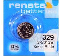 Renata - Pila botón óxido de Plata 329 Renata 1.55V 37mAh - Blister(s) x 1