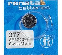 Renata - Pila de botón para reloj (disponible en todos los tamaños, mercurio, óxido de plata)