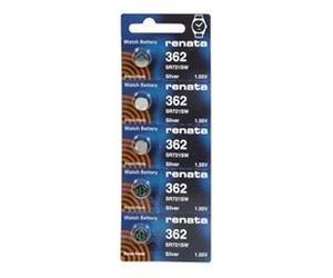 Renata Renata #362 Silver Oxide Battery Priced Individual Sold en 5 packs