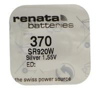 Renata - Lote de 3 pilas de botón de plata de óxido de 370/SR920 W, 0% mercurio