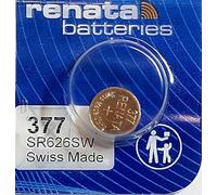 Renata / Swatch Group - Pila botón óxido de Plata 377 1.55V 28mAh